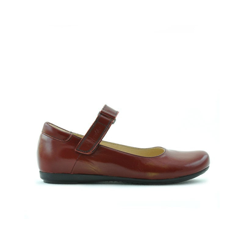 Zapatos para niños 125 charol burdeos
