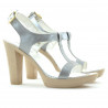 Sandalias de mujer 5018 charol plateado