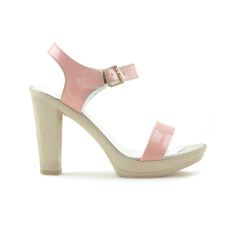 Sandalias de mujer 5022 charol rosa