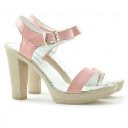 Sandalias de mujer 5022 charol rosa
