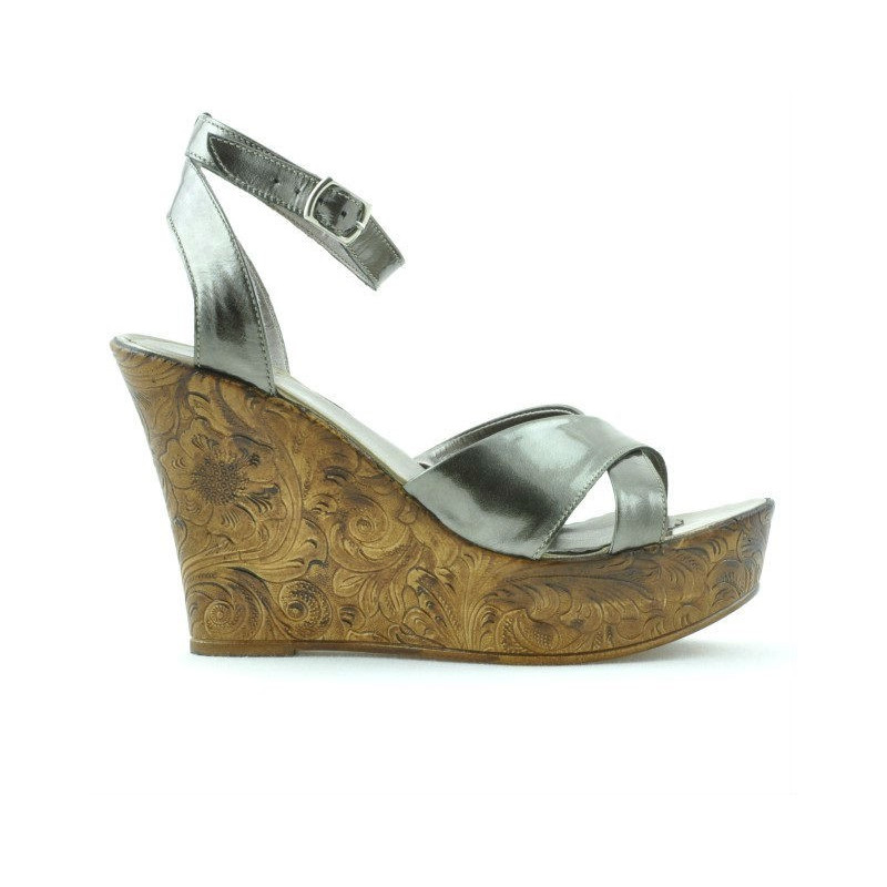 Sandalias de mujer 5017 charol cobrizo