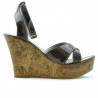 Sandalias de mujer 5017 charol burdeos