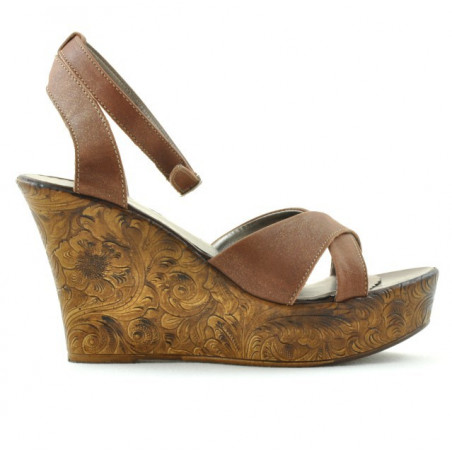 Sandalias de mujer 5017 marrón nácar