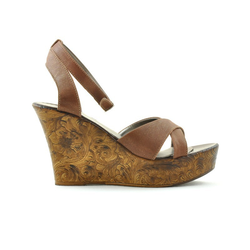 Sandalias de mujer 5017 marrón nácar
