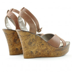 Sandalias de mujer 5017 marrón nácar