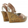 Sandalias de mujer 5017 marrón nácar