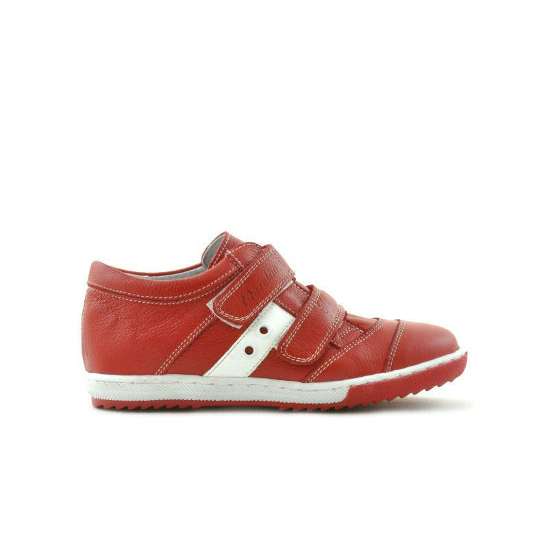Zapatos para niños 134 rojo+blanco