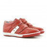 Zapatos para niños 134 rojo+blanco