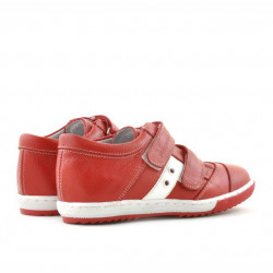 Zapatos para niños 134 rojo+blanco