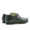 Zapatos para niños 132sc negro con cierre de velcro