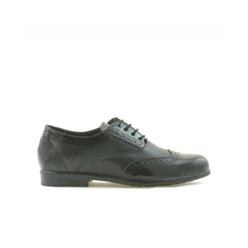 Zapatos de niños 150 charol negro combinado