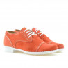 Zapatos para niños 131 rojo coral ante