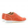Zapatos para niños 131 rojo coral ante