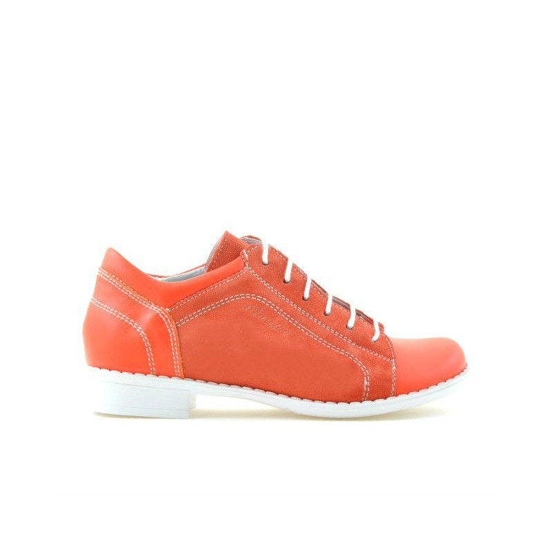 Zapatos para niños 122 rojo coral combinado