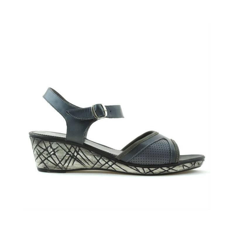 Sandalia mujer 5005m p gris perforado
