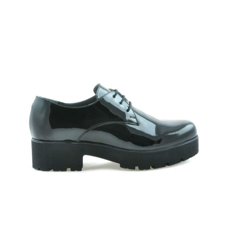 Zapatos casuales mujer 660 charol negro