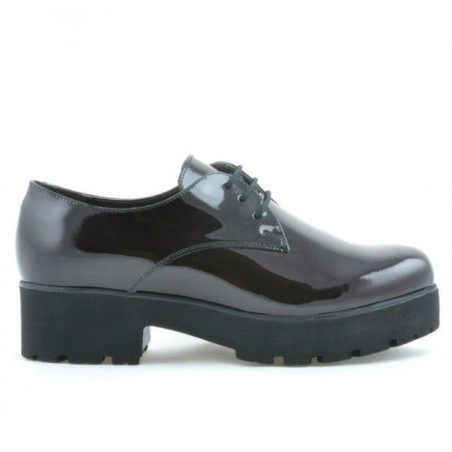 Zapatos casuales de mujer 660 charol burdeos