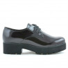 Zapatos casuales de mujer 660 charol burdeos