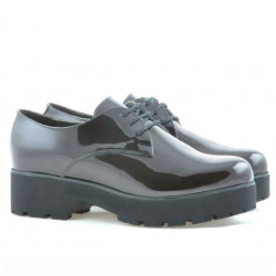 Zapatos casuales de mujer 660 charol burdeos