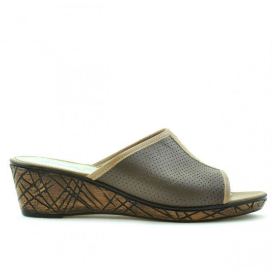 Sandalias de dama 5004m p capuchino combinado perforado