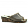 Sandalias de dama 5004m p capuchino combinado perforado