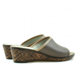 Sandalias de dama 5004m p capuchino combinado perforado