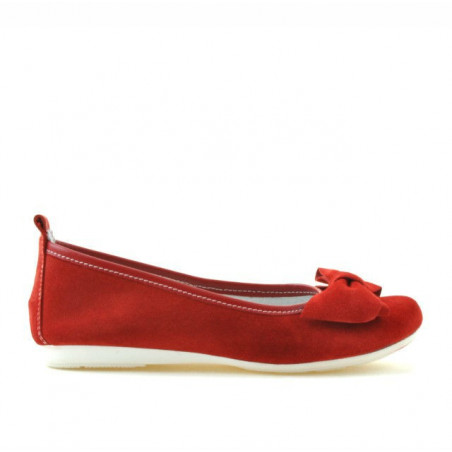 Zapatos para niños 141 rojo de ante