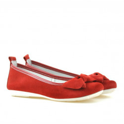 Zapatos para niños 141 rojo de ante