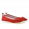 Zapatos para niños 141 rojo de ante