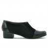 Zapatos casual de mujer 651 charol negro combinado