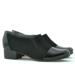 Zapatos casual de mujer 651 charol negro combinado