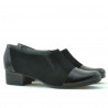 Zapatos casual de mujer 651 charol negro combinado