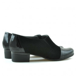 Zapatos casual de mujer 651 charol negro combinado