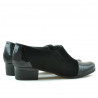 Zapatos casual de mujer 651 charol negro combinado