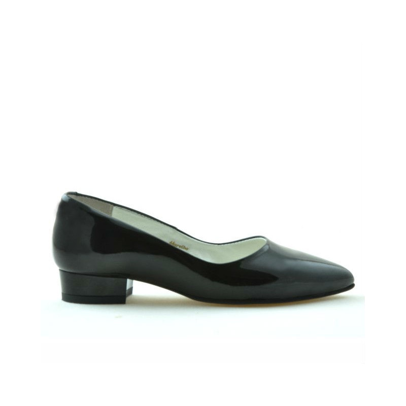 Zapatos casual de mujer 1248 charol negro
