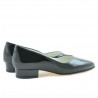 Zapatos casual de mujer 1248 charol negro