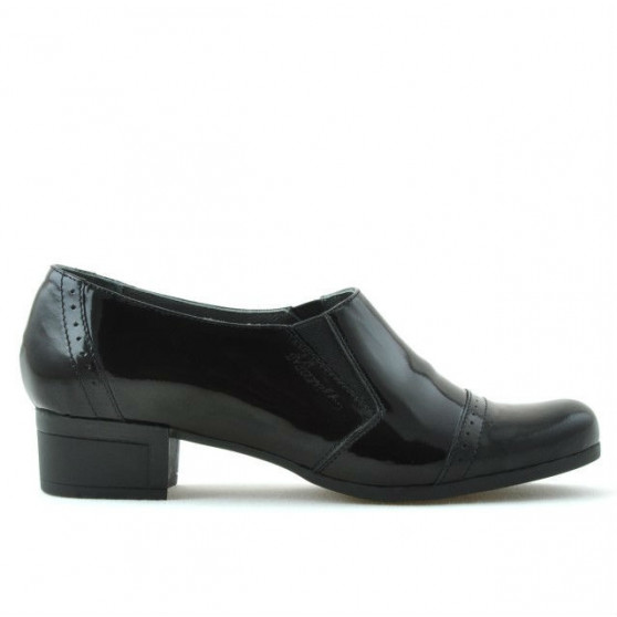 Zapatos casuales de mujer 651 charol negro