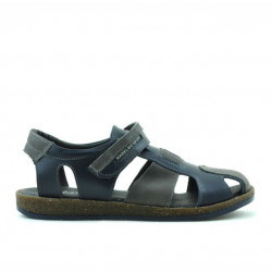 Sandalias niños 324 índigo+gris
