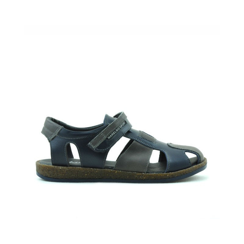 Sandalias niños 324 índigo+gris