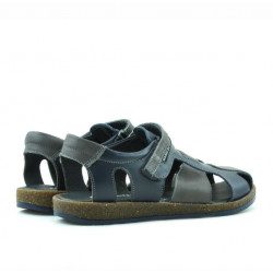 Sandalias niños 324 índigo+gris
