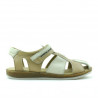 Sandalias niños 324 marrón+beige