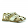 Sandalias niños 324 marrón+beige