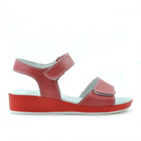 Sandalia niños 532 rojo coral