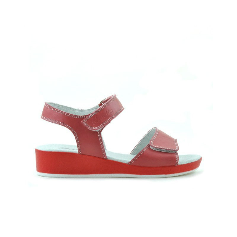 Sandalia niños 532 rojo coral