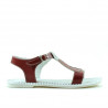 Sandalias niños 534 charol rojo