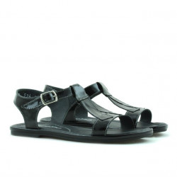 Sandalias para niños 534 charol negro