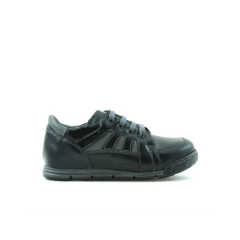 Zapatos para niños pequeños 04c negro+gris