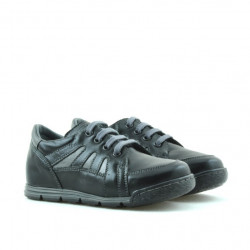 Zapatos para niños pequeños 04c negro+gris