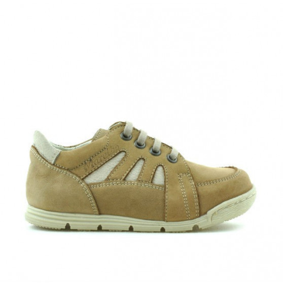 Zapatos para niños pequeños 04c bufo marrón+beige