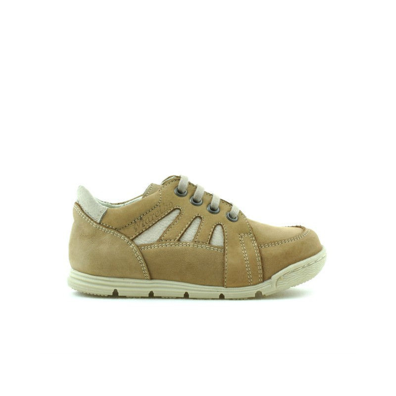 Zapatos para niños pequeños 04c bufo marrón+beige